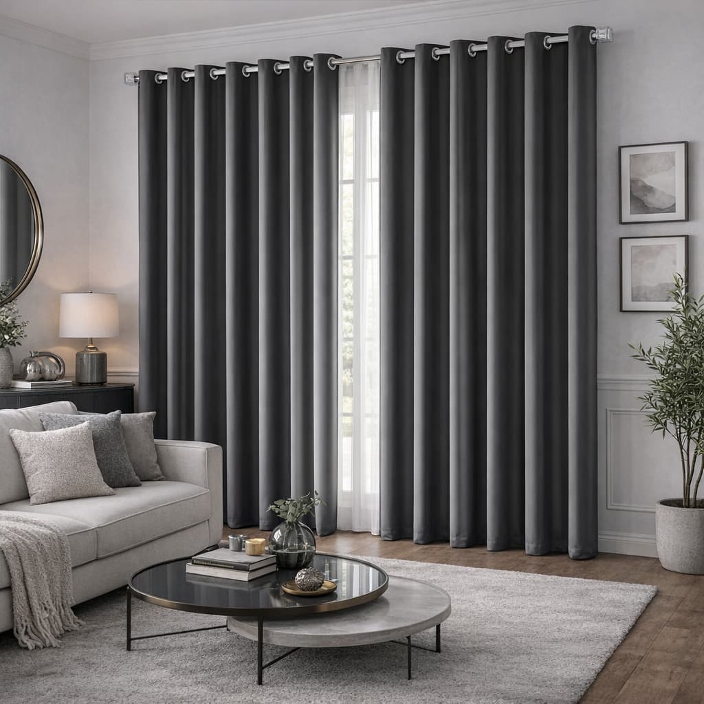 Cortina Blackout/Blecaute Tecido Corta Luz - 3,00 x 2,50 - Sala Quarto Escritório - Para Varão de Até 2 Metros