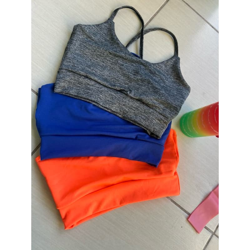 cropped fitness top de academia feminino
