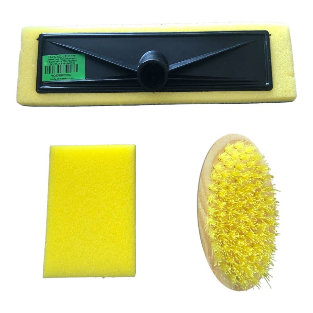 Lava piso Kit limpeza lava piso - esponja - escova
