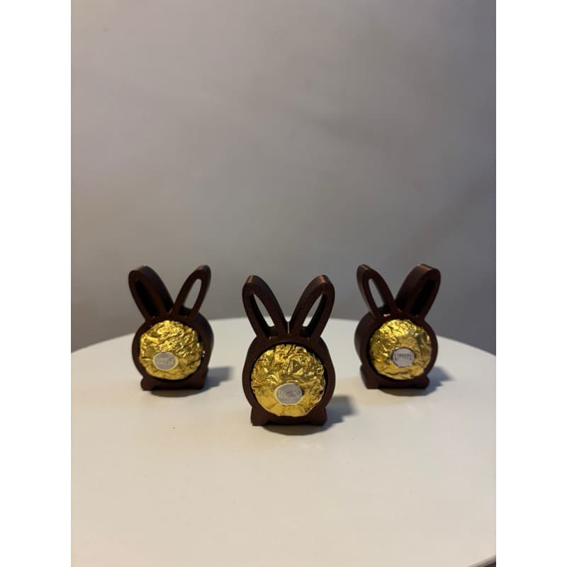 Porta Ferrero Rocher Coelhinho – Suporte para Chocolate – Impressão 3D em PLA – Lembrancinha Páscoa