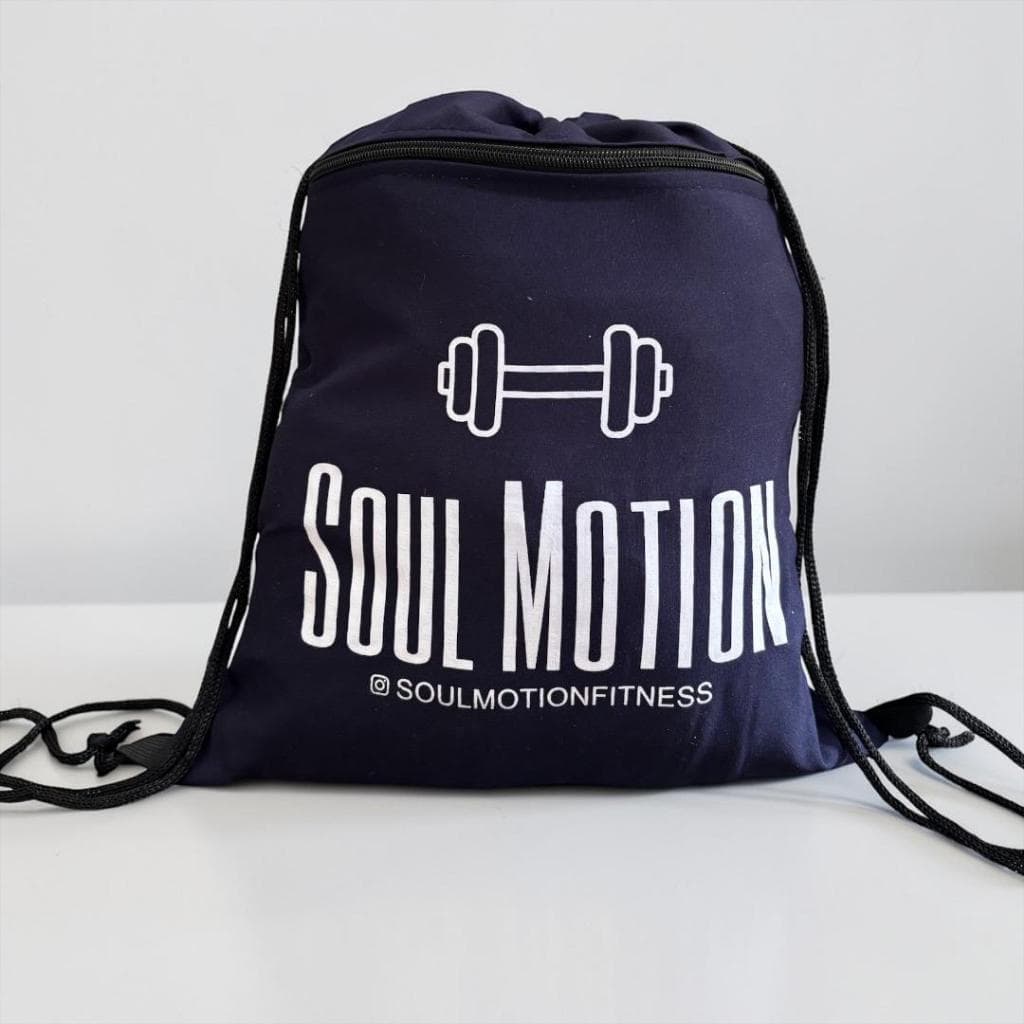 Mochila Saco Academia Soul Motion - Bolsa Fitness Leve e Resistente com Alça e Bolsinho com Zíper
