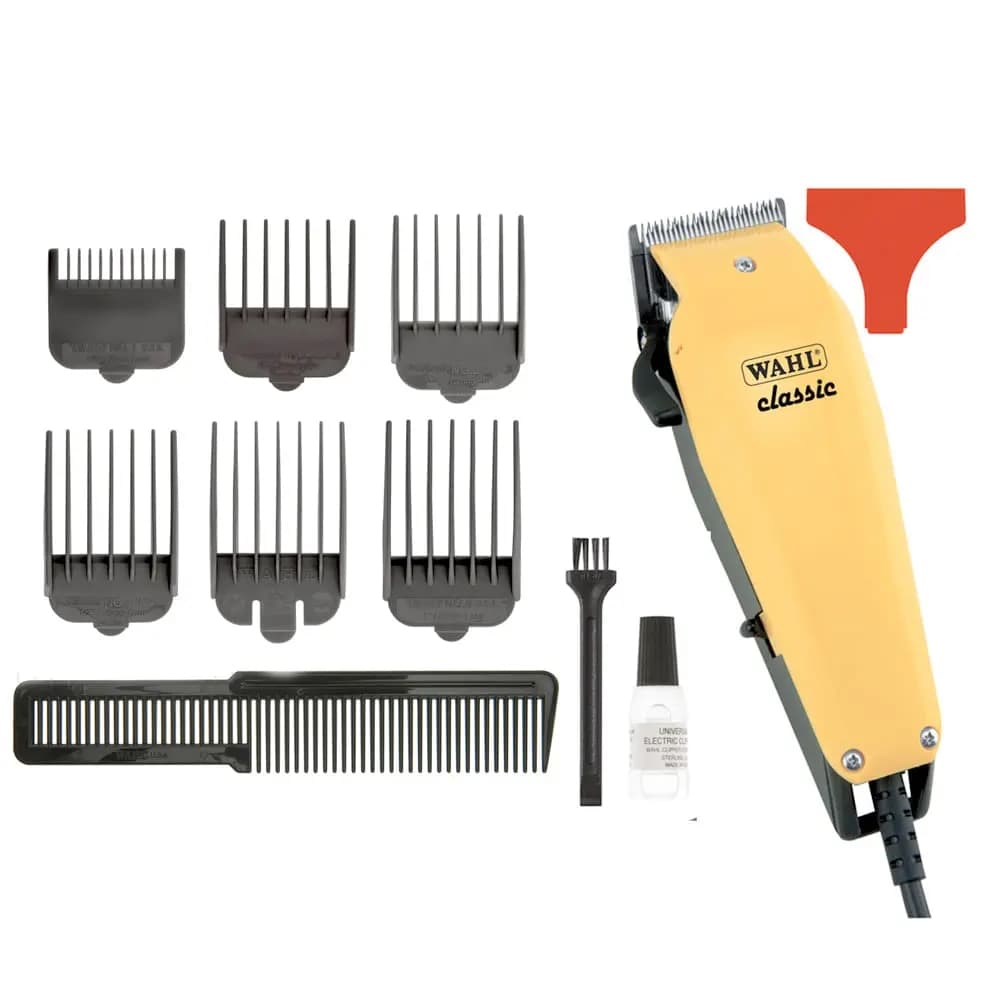 Wahl Maquina de Cortar Cabelo Classic Com Fio, Motor V3000, L\mina Cromada, 8 Pentes, Ajuste 1 a 2mm