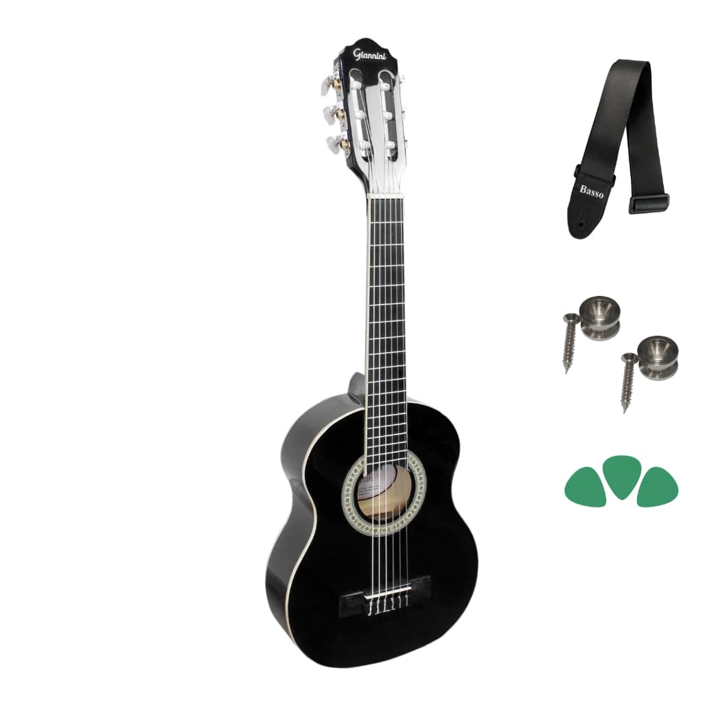 Violão Acústico Nylon Infantil Giannini Nr-bk Preto 1/4