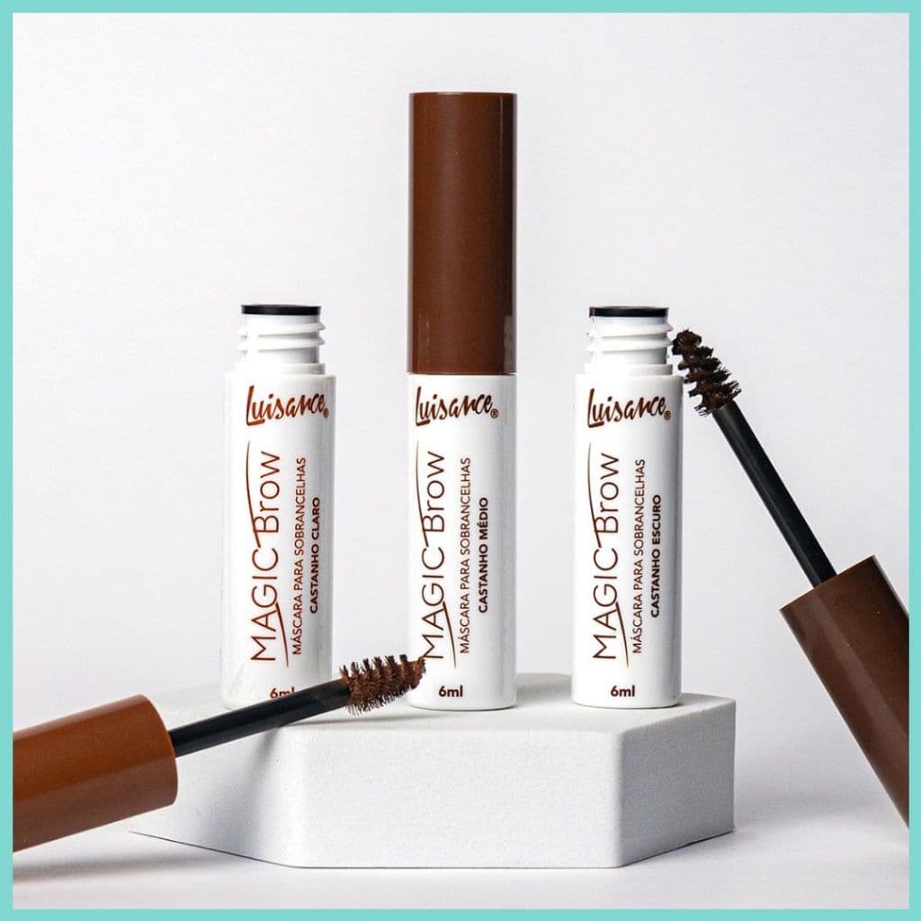 Máscara para Sobrancelhas Luisance Magic Brow Gel Fixador Colorido Natural Vegano