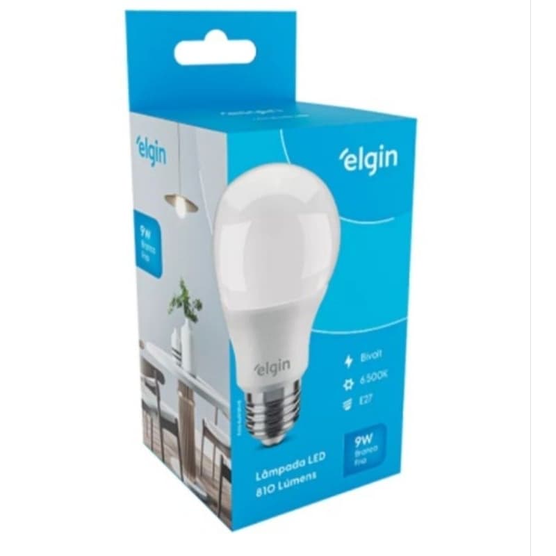 Lâmpada LED Elgin - 9W/ 12W /15W Bivolt E27- Luz Branca Econômica Alta Durabilidade