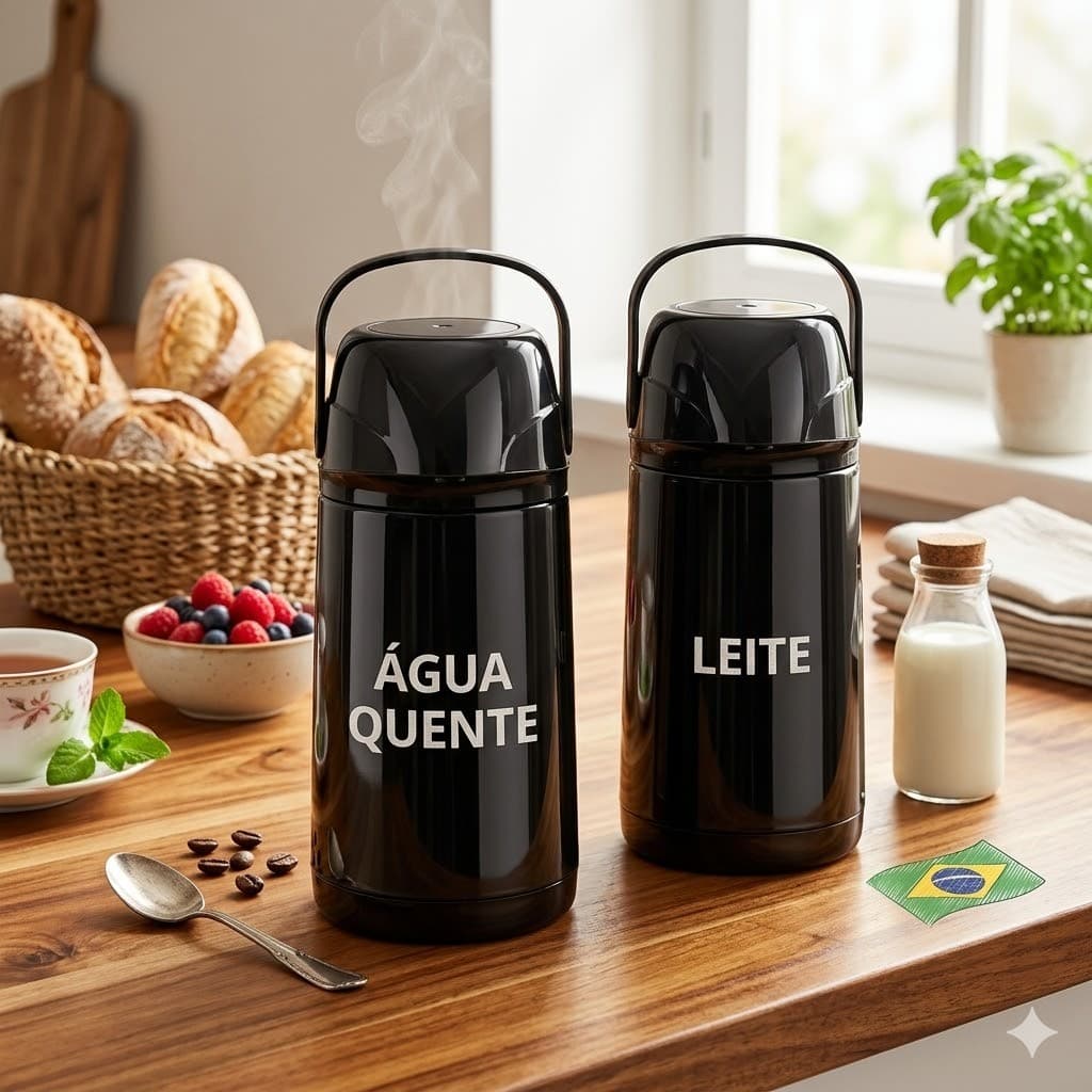 Adesivo Para Garrafa de Água Quente e Leite - Kit com 2 adesivos