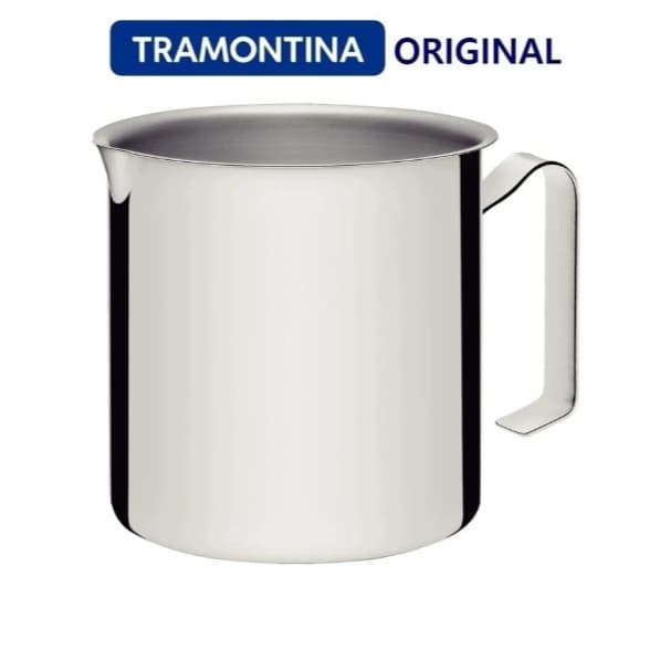 Tramontina Allegra Fervedor Aço Inox Leiteira 12cm Caneca fervedor leite fogão de indução 1,4 litros