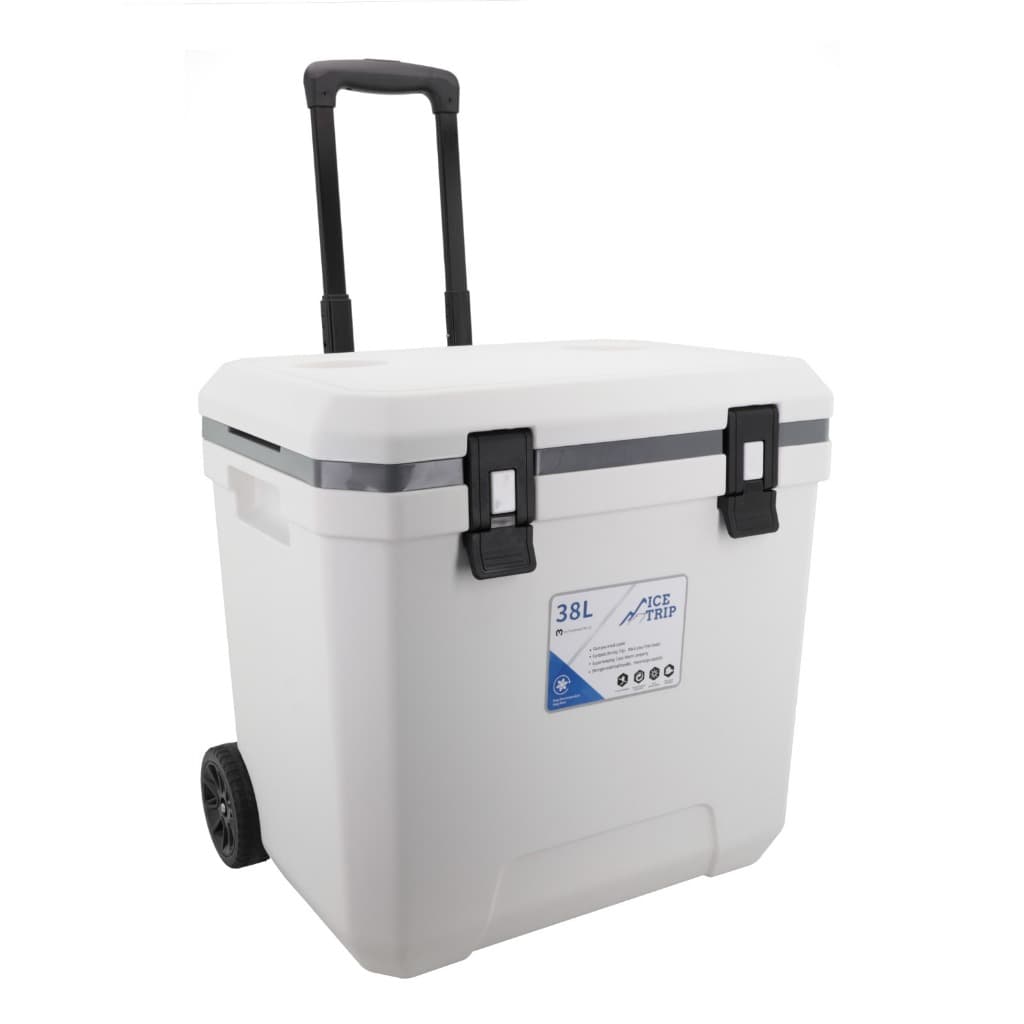 Cooler Tuccanus 38 L com Rodinhas Alça Regulável Caixa Termica Luxo Trava Borracha Praia Churrasco