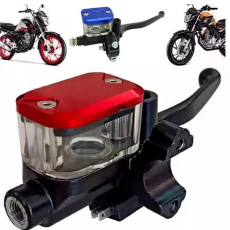 Cilindro Mestre Burrinho De Freio Esportivo Moto Titan 160 150 125 Fan Bros XRE 300 Twister CB 300F Tornado Falcon - Alu