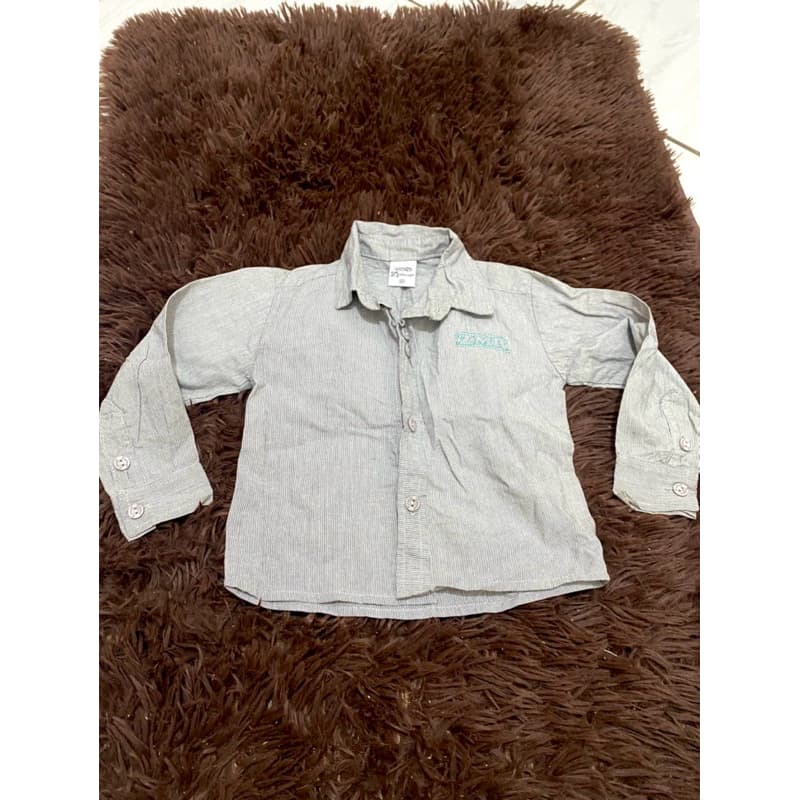 Camisa infantil social listrada manga longa – estilo e conforto