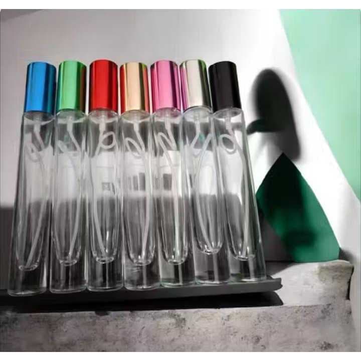 KIT Flaconete de Vidro10ml Válvula Spray Cromada Cores Sortidas Para Amostra De Perfumes - decantes QUADRADO E REDONDO