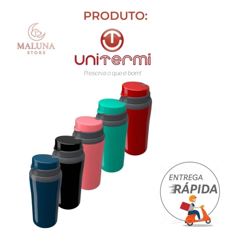 Copo Térmico Miami Unitermi 650ml – Estilo e Bebidas Geladas por Mais Tempo.