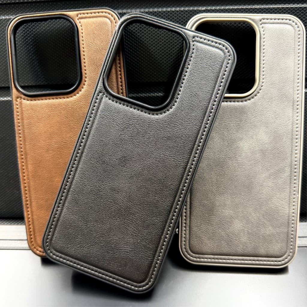 Capa Capinha anti impacto em Couro premium para Motorola Moto G17 / Moto G15 / Moto G05 / Moto E15