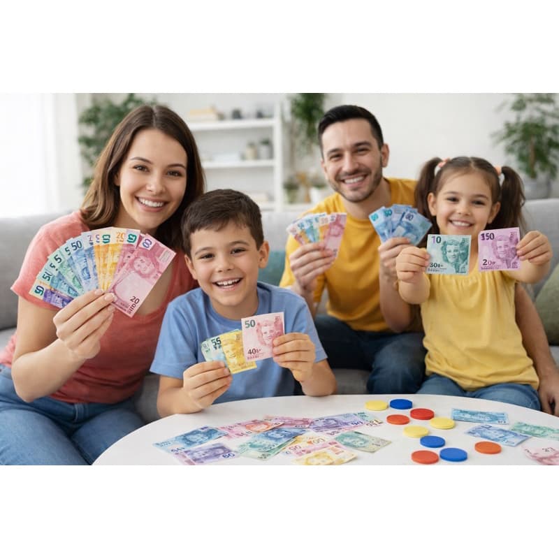 Dinheirinho de Brinquedo Infantil – Kit Cédulas Educativas