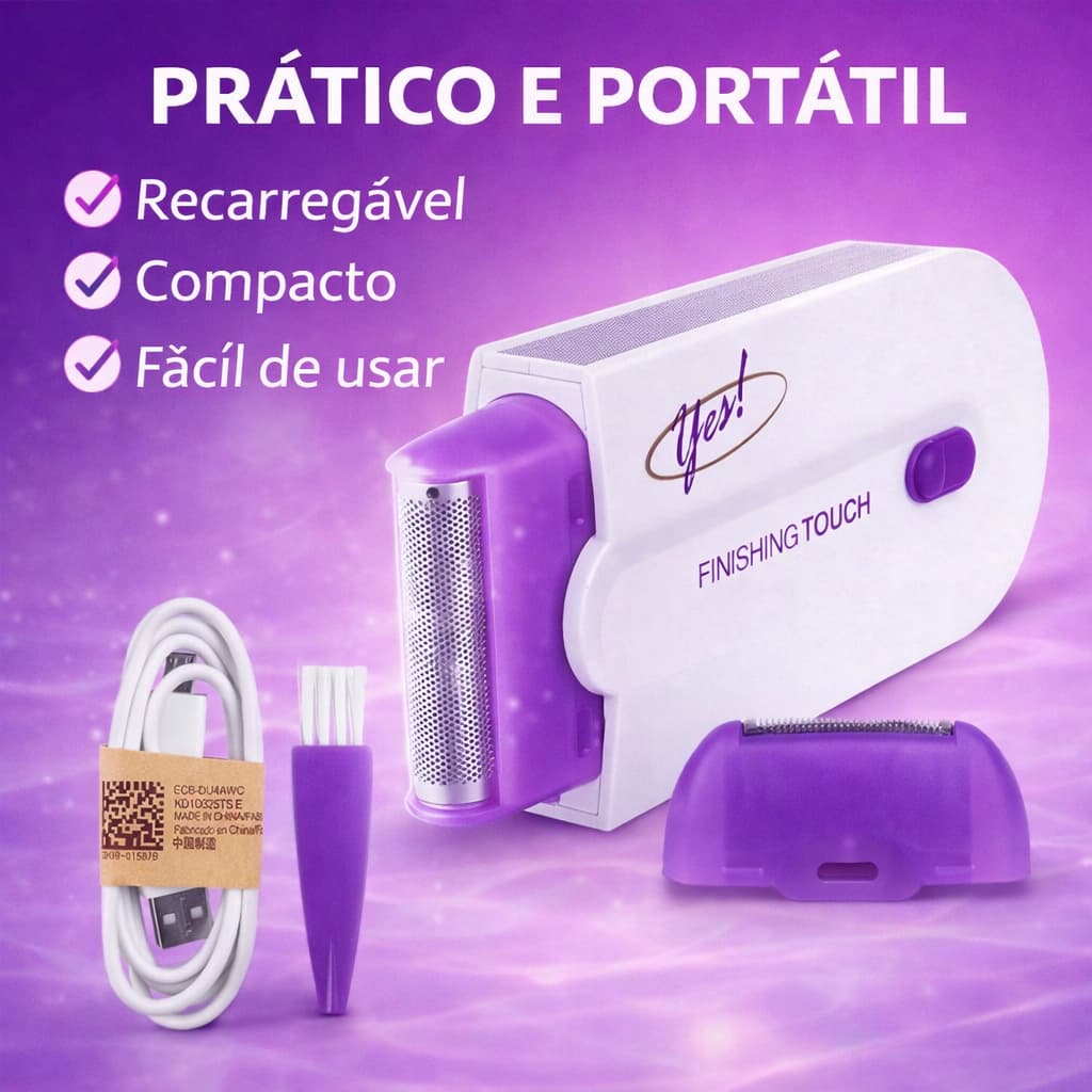Removedor de Pelos Finishing Touch – Suavidade, Praticidade