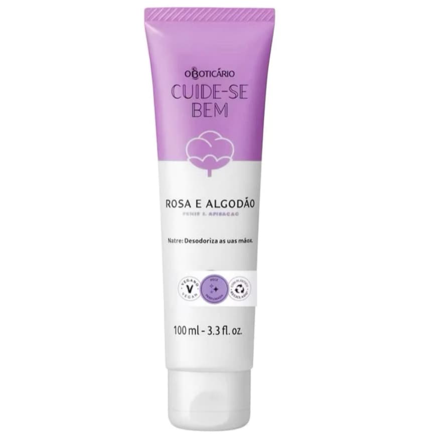 Cuide-se Bem Rosa e Algodão o Boticário Loção Desodorante Hidratante Corporal 100ml
