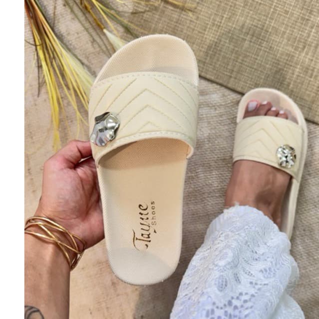 Chinelo Sandália Feminino Slide Tendencia Confortável Original Leve