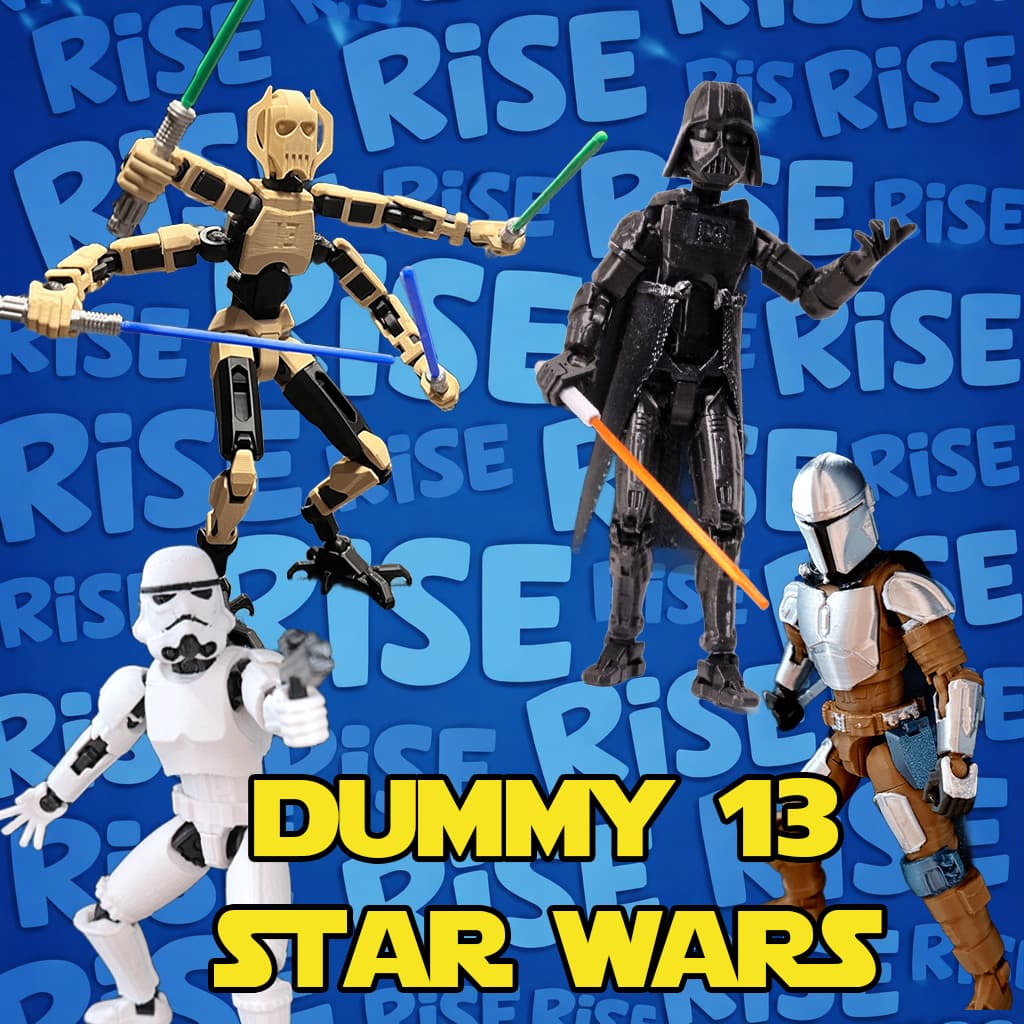 Dummy 13 GALAXIA guerra super heroi filmes desenhos exclusivo imediato impressão 3D brinquedo boneco