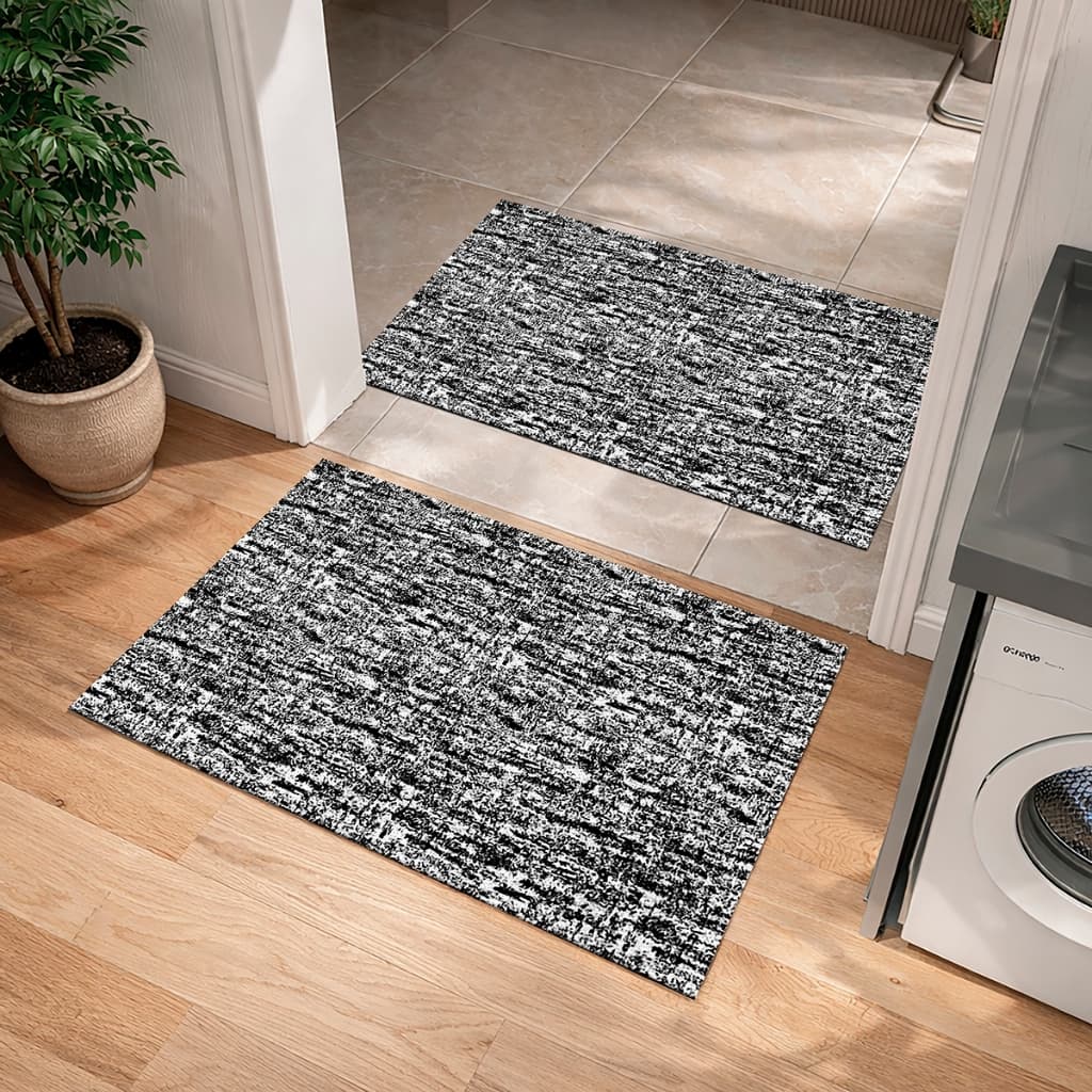 Kit Tapetes Porta 2 Peças 45x65cm Capacho Antiderrapante Veneza