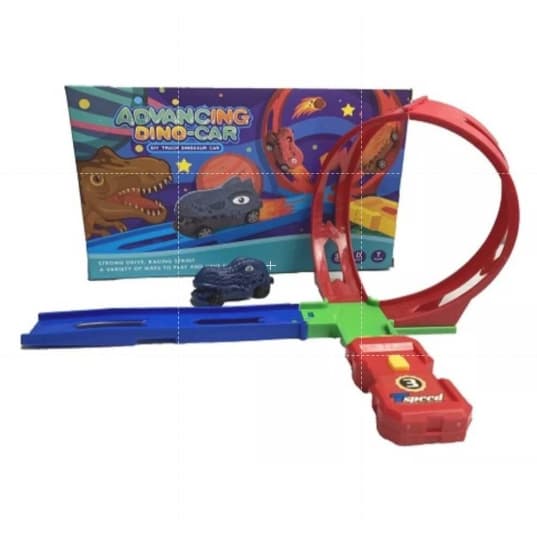 Conjunto Pista com Carrinho Dinossauro Infantil Brinquedo