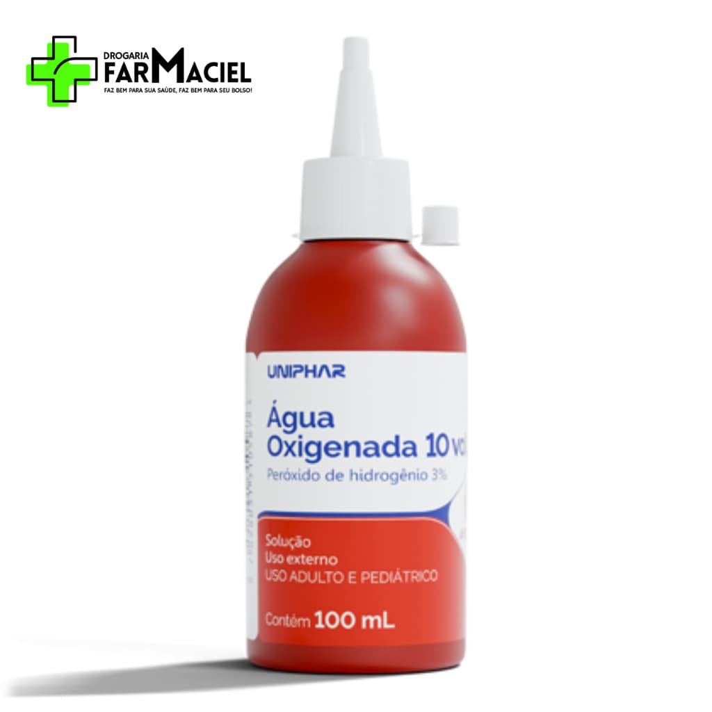 Água Oxigenada 10 Volumes Almotolia 100ml Uniphar Antisséptico