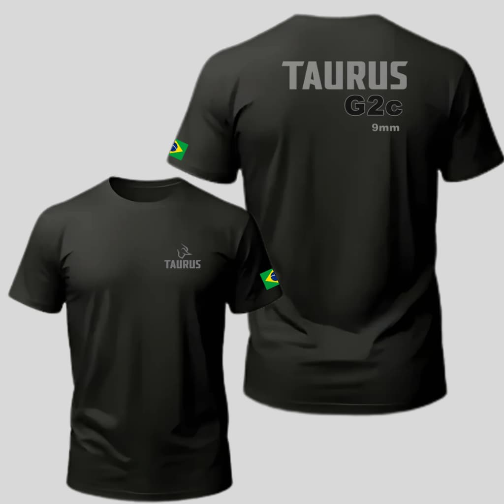 Camiseta Personaliada Estampa CAC Atirador Esportivo Cac "Taurus G2c 9mm"