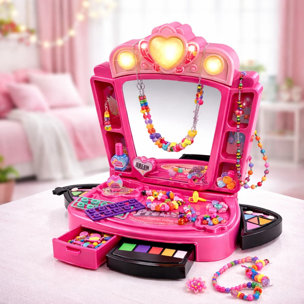 Kit Maquiagem Make Infantil Modelos Variados Brinquedo Criança Menina Batem Sombra Blush Brilho