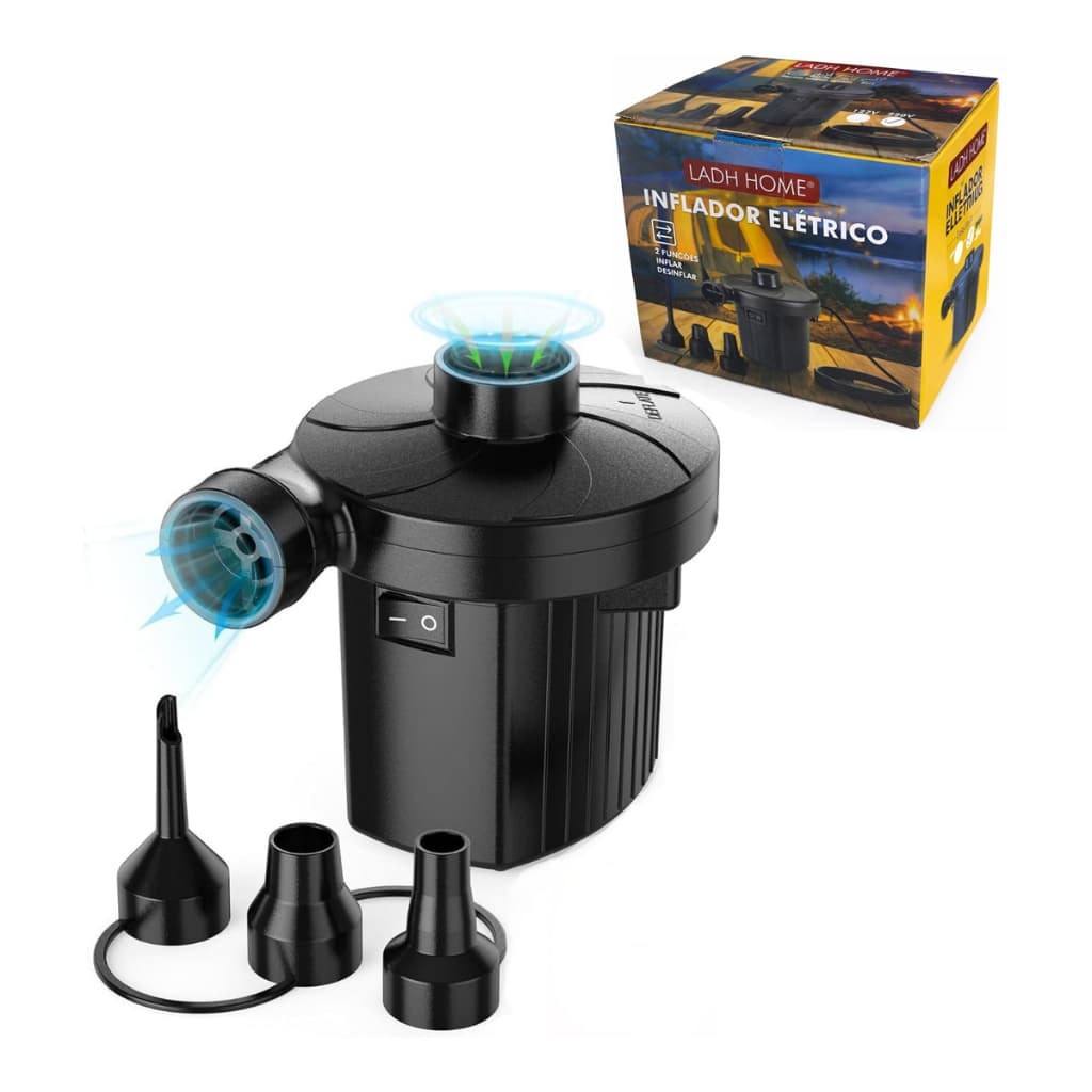 Inflador e Desinflador Elétrico Piscina Colchão Boia 220v