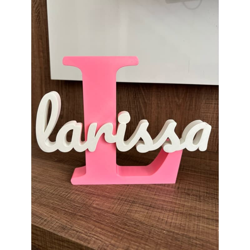 Letreiro nome Personalizado 3D/ Decoração Quarto de criança Adulto/Festa/Entrada de Maternidade/tamanho 17,5 por 22cm
