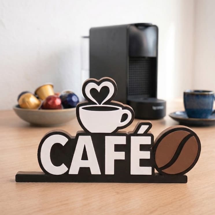 Placa decorativa Café – cantinho do café