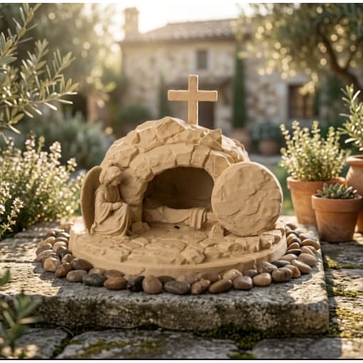 Escultura Ressureição de Cristo / 3D - Santo Sepulcro / Realista