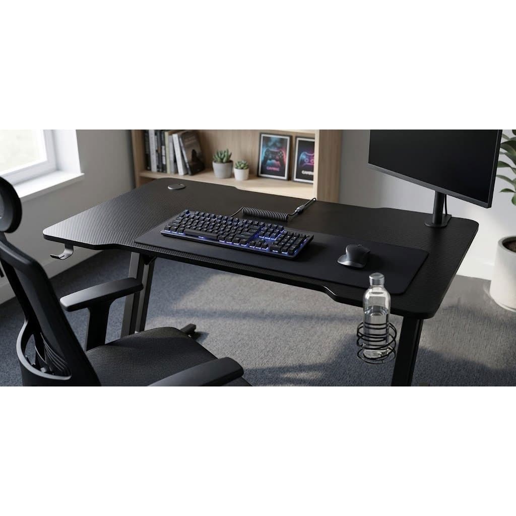 Mesa Gamer Slim Preta Escrivaninha Resistente Hayom Mg1000