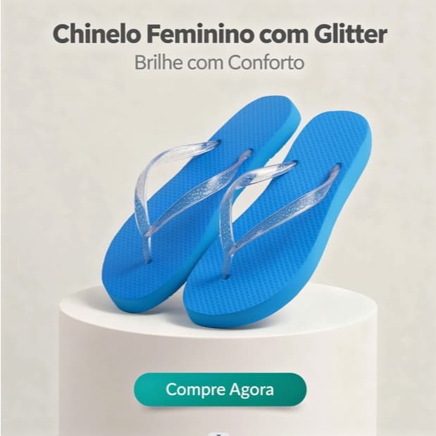 Chinelo Feminino Causal Borracha Infantil Confortável - Promoção Envio Relâmpago