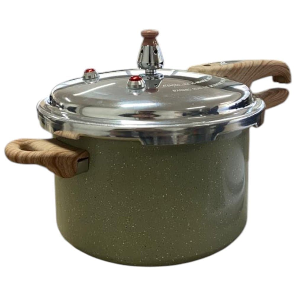 Panela de Pressão Max Chef Wood Indução 4,2L - Verde acinzentado - para fazer feijão- carne.