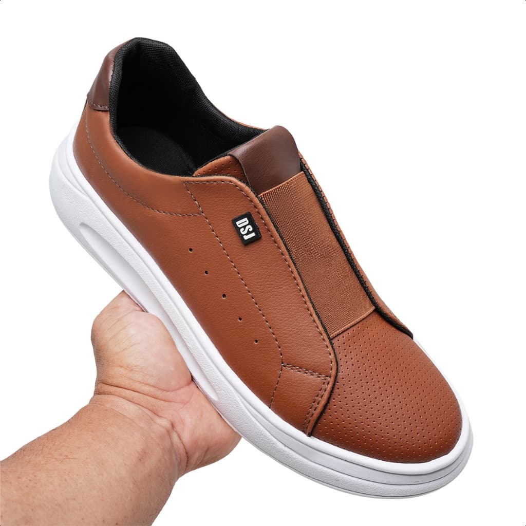 Tenis Casual Masculino Com Elastico Macio Para o Dia a Dia Lançamento