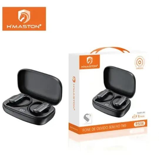 H'maston Fone De Ouvido Bluetooth Com Luz Led RS56