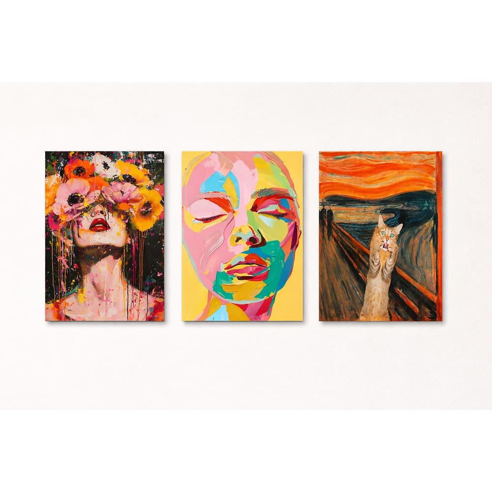 Quadros Placas Decorativas MDF Parede Abstratos Sala 28x20cm