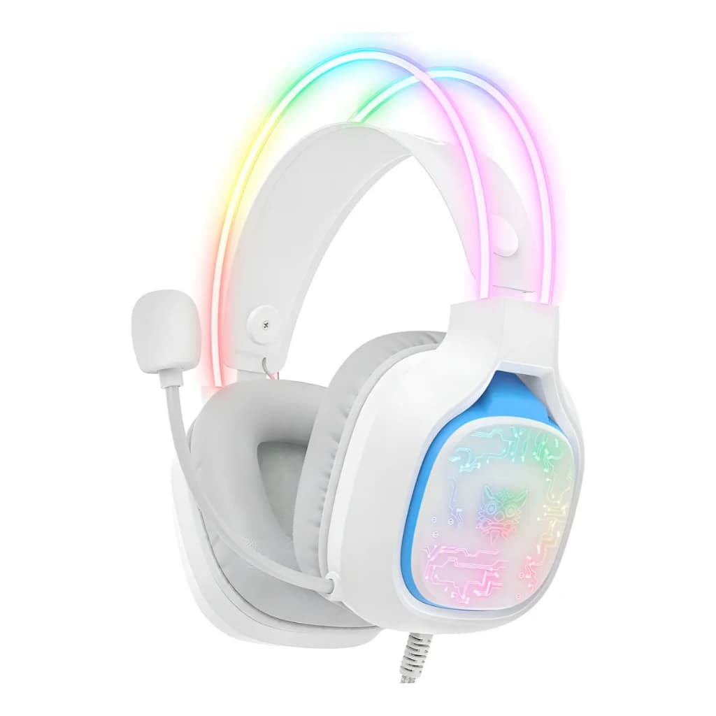 Fone De Ouvido Headset Gamer Profissional Onikuma X22 Rgb Branco