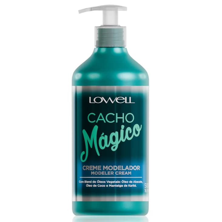 Creme Modelador Lowell Cacho Mágico Modela e Controla o Volume 500ml