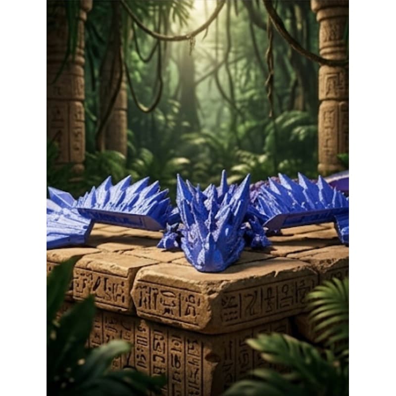 Dragão Articulado Flexível 3D Antistress – Mini Dragão Decorativo