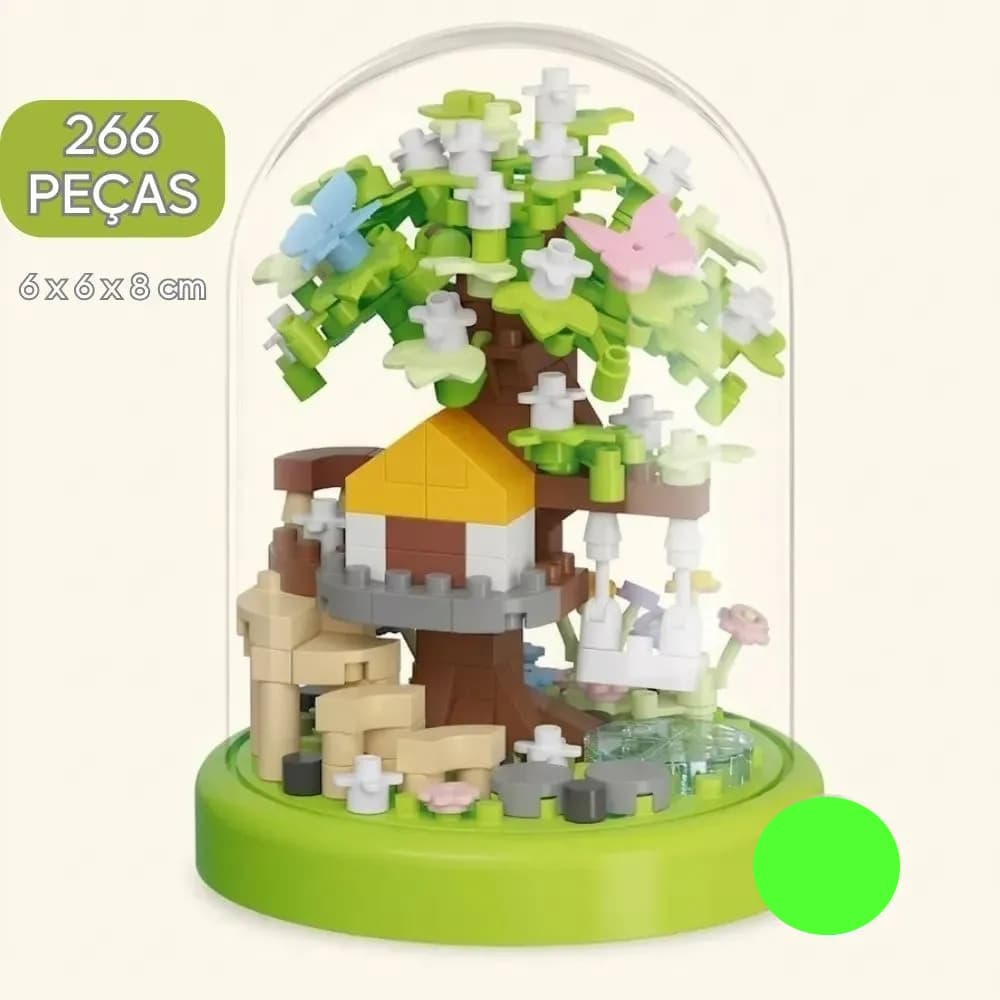 MINI FLORES MINI JARDIM BLOCO DE MONTAR INBLOX - MICRO BLOCO