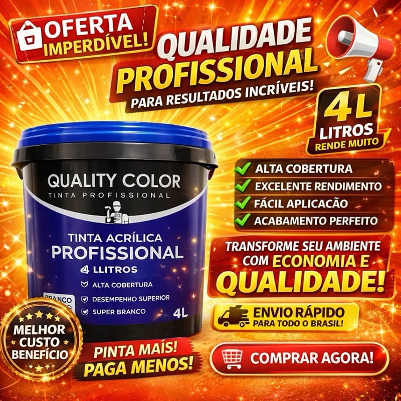 Tinta Verde Musgo 3.2lts / 4KG Profissional Quality Color Tinta para Parede Cores