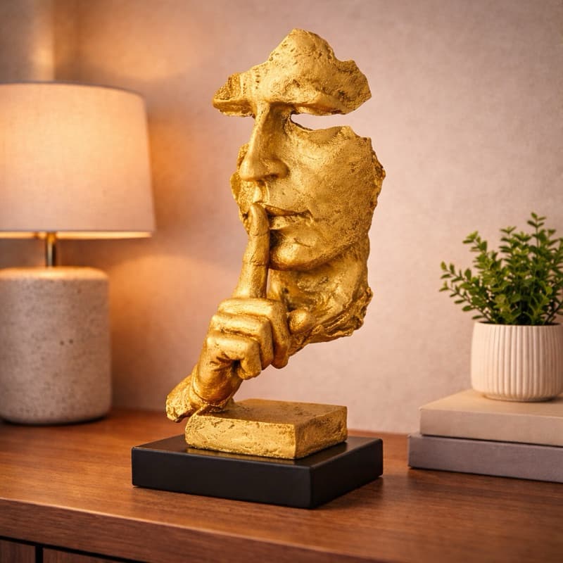 Escultura Decorativa Artística para Sala | Peça Retrô Decoração Moderna para Casa