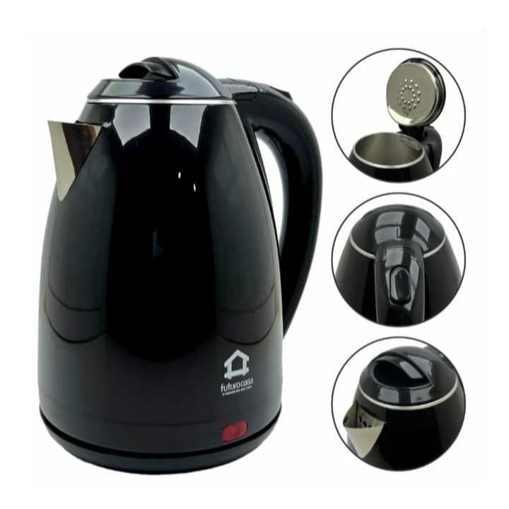 Chaleira Elétrica 1,8L 110V/220V Café Chá Água Quente Branco/Preto/Inox Ótima Promoção