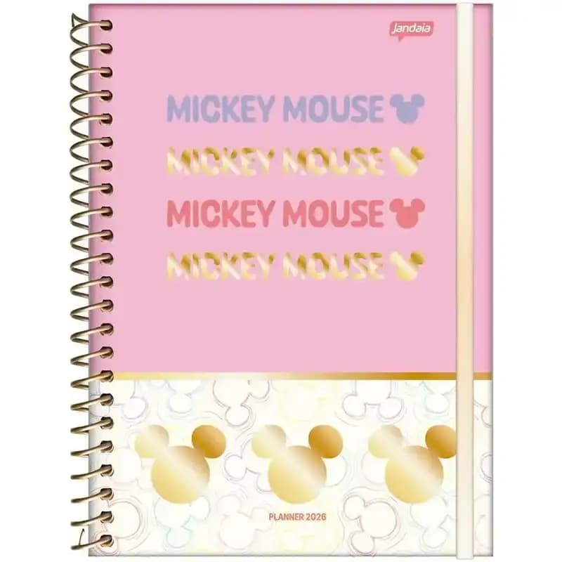 Agenda Espiral Planner Mickey Arts 76745 2026 Jandaia (Capas sortidas)
