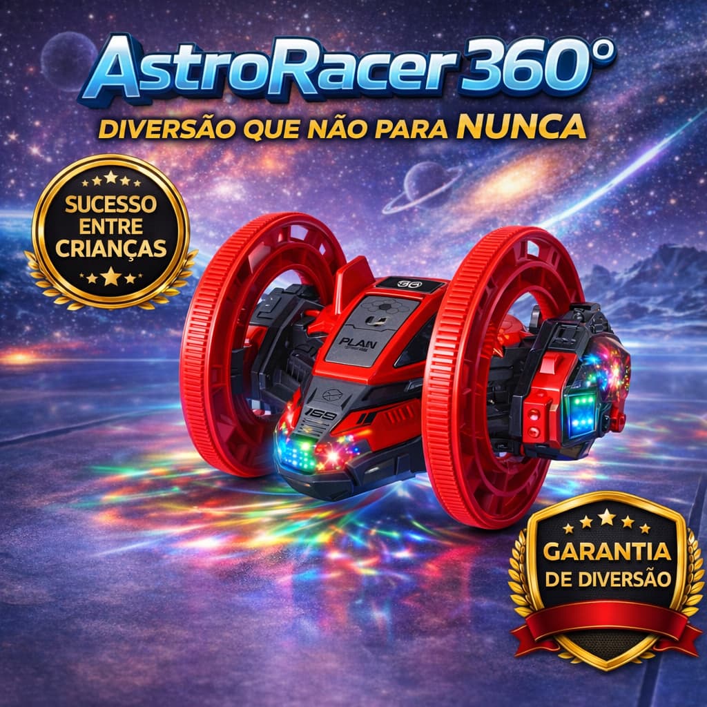Carrinho Espacial Exploração 360° com Luz e Música