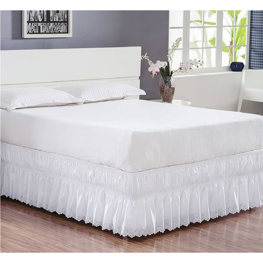 Saia Box EVA de casal creme para box de até 1,90m x 1,40m x 35 cm