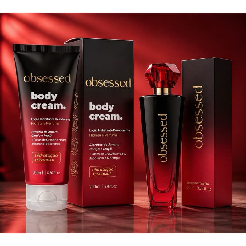 Perfume Feminino + Body Cream Hidratante | Fragrância Doce Marcante e Duradoura