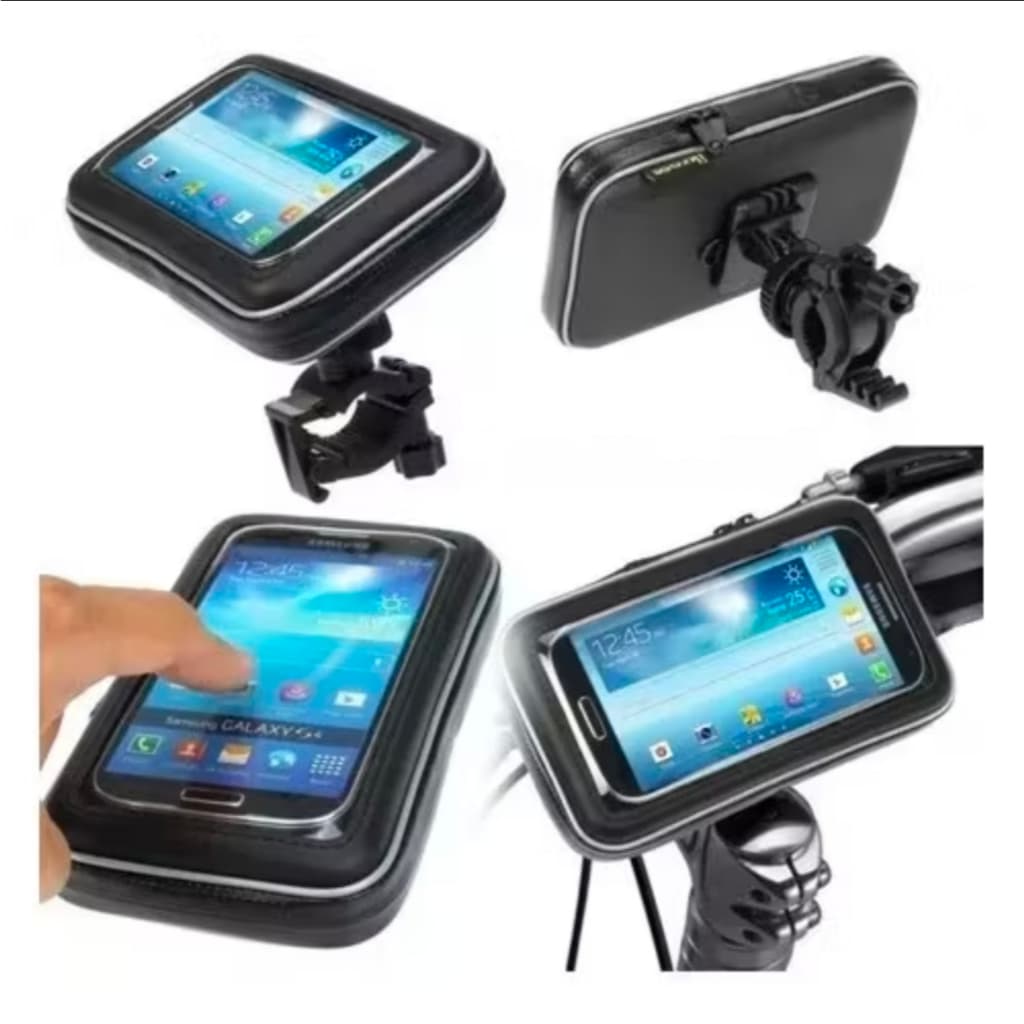 ​Suporte de Celular Impermeável Moto e Bike (Rotação 360°)