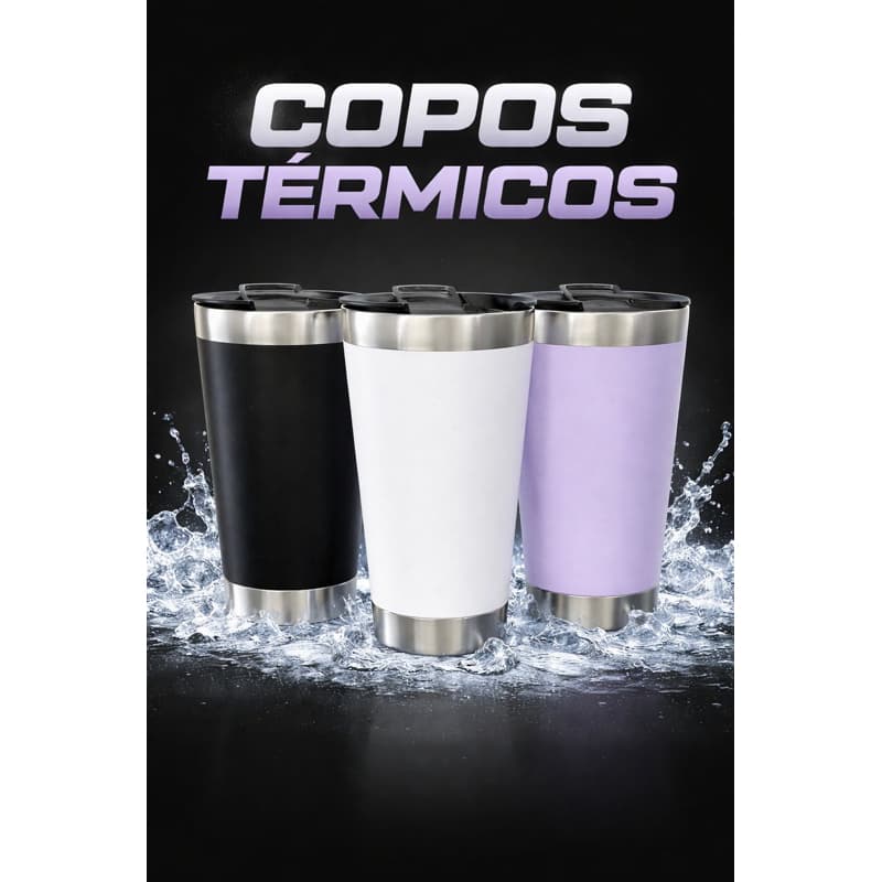 Copo Térmico 473ml Mantém Gelado por 4 Hrs, Abridor De Garrafa, Perfeito Para Cerveja / Refrigerante